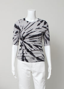 tie dye crew neck tee