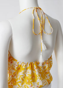 strap floral bodysuit