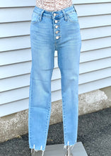 Load image into Gallery viewer, button hirise skinny jean 813

