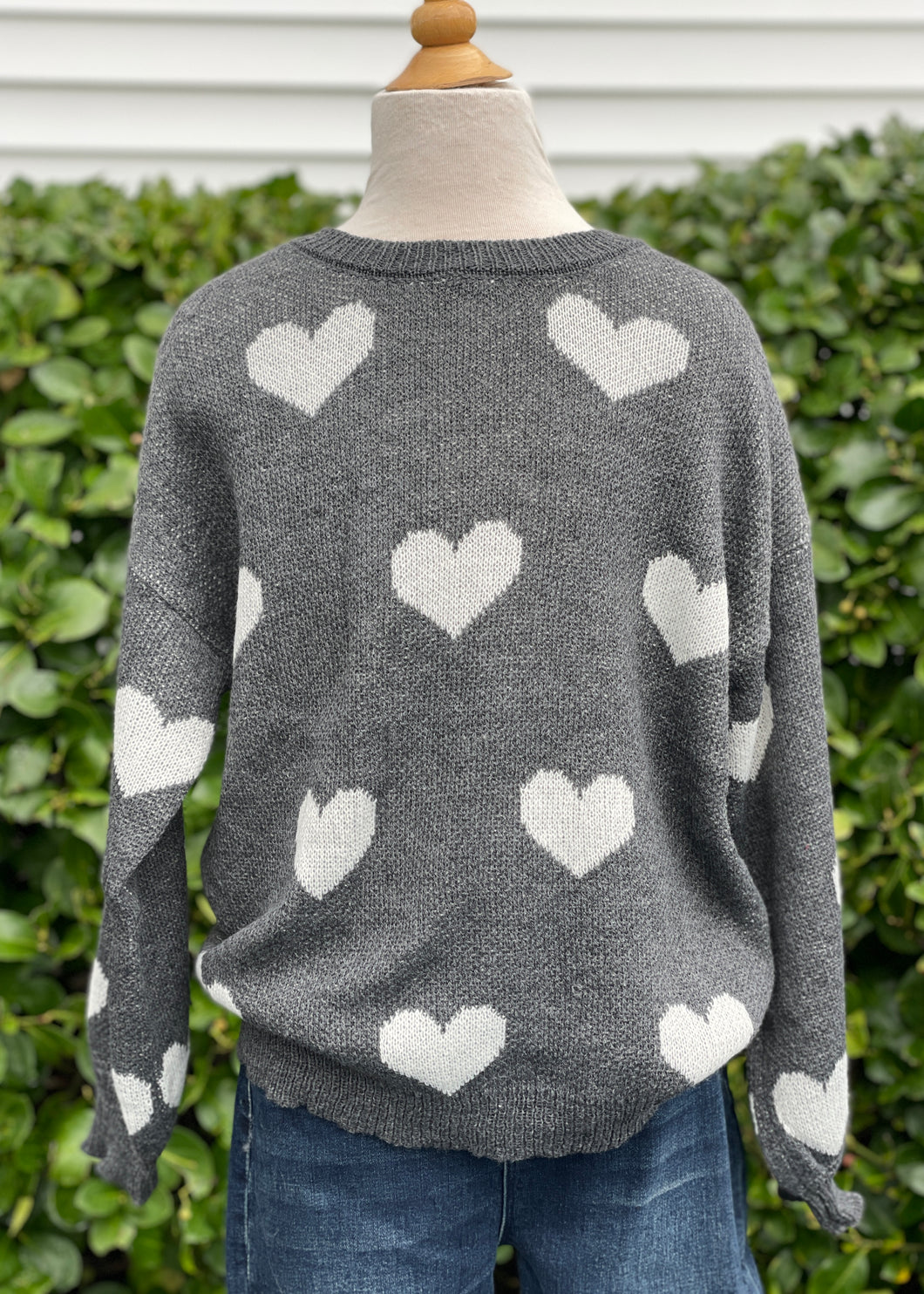 girls hearts sweater