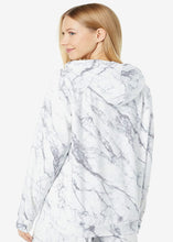 Load image into Gallery viewer, marble print zip hoodie
