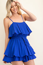 Load image into Gallery viewer, ruffle tier cami romper

