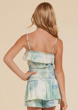 Load image into Gallery viewer, girls leo ruffle smock tube top
