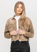 Load image into Gallery viewer, oversized crop denim jacket
