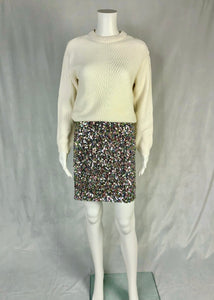 pastel sequin skirt