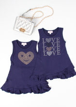 Load image into Gallery viewer, ruffle tank dress-heart-girls
