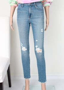 hirise knee distressed skinny