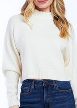 Load image into Gallery viewer, crew neck drop shoulder sweater
