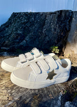Load image into Gallery viewer, girls gold star velcro sneakers
