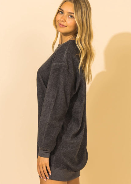 womens oversized sweatshirt dress 