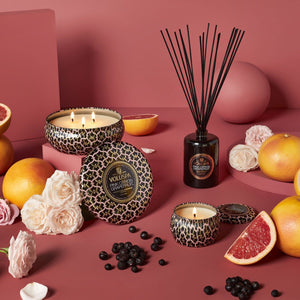 mini tin candle - citron