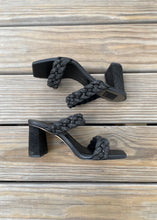 Load image into Gallery viewer, rhinestone braid block heel sandal
