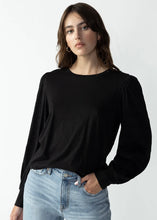 Load image into Gallery viewer, women woven long sleeve tee
