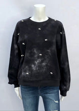 Load image into Gallery viewer, tie dye sweatshirt with pearls
