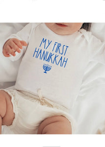 baby bodysuit - 1st hanukkah