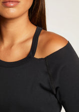 Load image into Gallery viewer, short sleeve cut out rib tee
