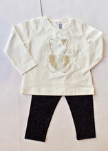 Load image into Gallery viewer, girls long sleeve tee - gold bear
