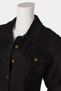 crop vintage denim jacket