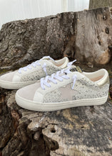 Load image into Gallery viewer, womens gold embossed star sneaker
