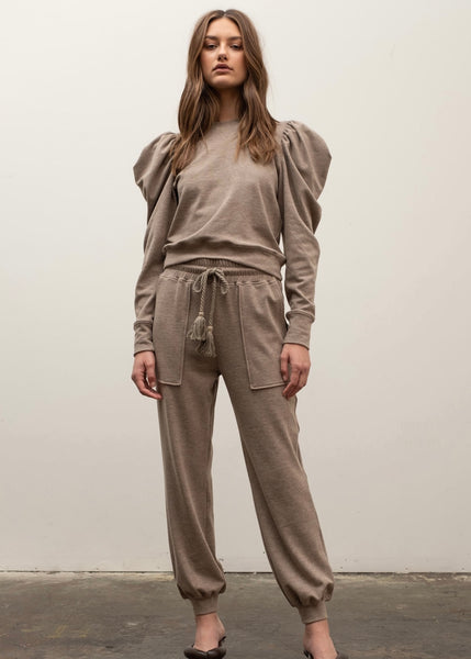 tassel tie jogger