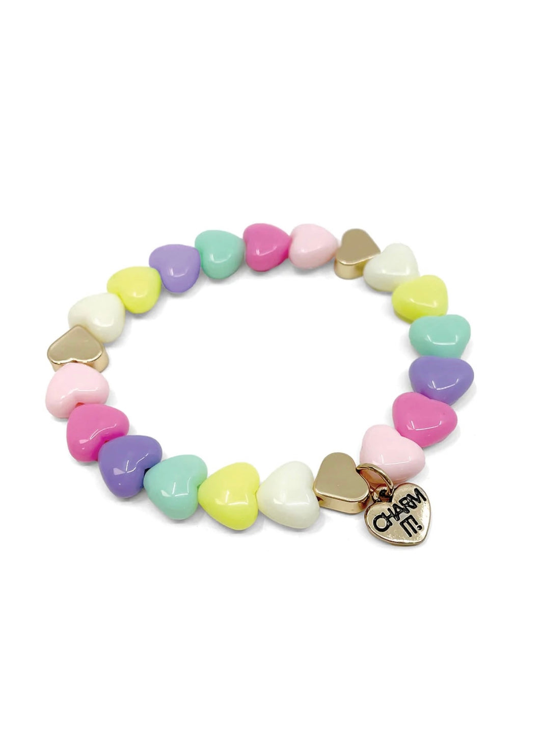 stretch bead bracelet - heart