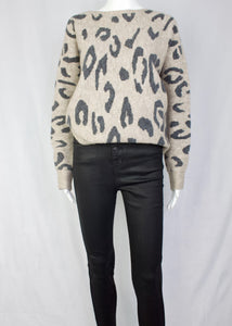 leopard dolman sweater