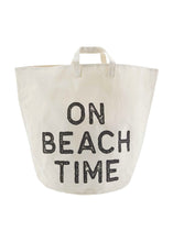 Load image into Gallery viewer, beach time canvas tote
