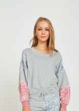 Load image into Gallery viewer, women bandana colorblock sweatshirt
