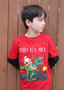 boys  tee - merry rex