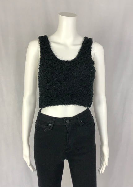 fuzzy racer crop tank