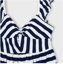 Load image into Gallery viewer, girls striped jersey flounce dress
