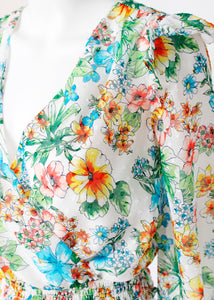 long sleeve floral blouse