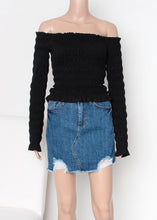 Load image into Gallery viewer, off the shoulder smock top
