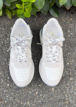 Load image into Gallery viewer, glitter star wedge runner sneaker
