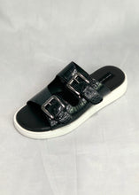 Load image into Gallery viewer, embossed 2 strap sandal

