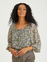 Load image into Gallery viewer, floral off shoulder long sleeve blouse
