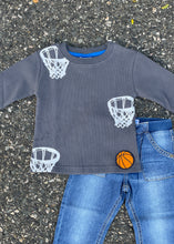 Load image into Gallery viewer, boys thermal tee - basketball
