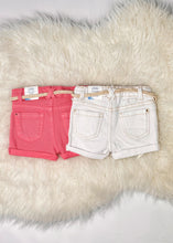 Load image into Gallery viewer, girls denim shorts &amp; belt
