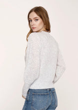 Load image into Gallery viewer, flare sleeve heathered sweater

