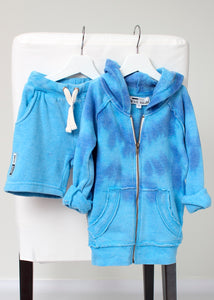 toddler tie dye fleece zip hoodie