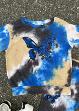 Load image into Gallery viewer, kids tie dye butterfly top
