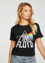 Load image into Gallery viewer, short sleeve crop linen t - pink floyd
