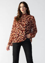 Load image into Gallery viewer, smock neck floral blouse
