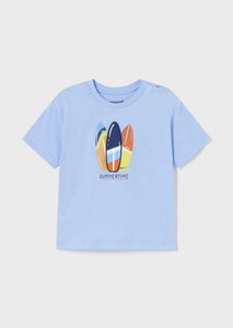 mini boy surfboard play tee