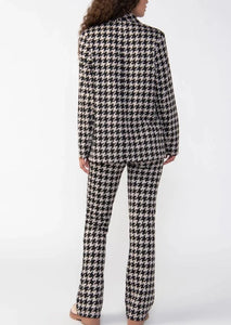 houndstooth flare pant