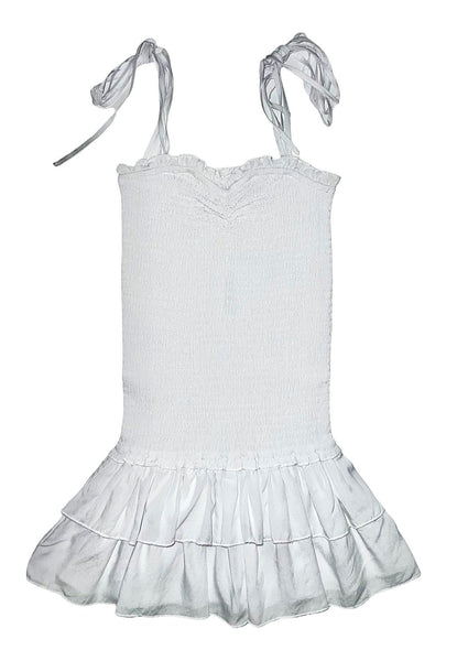 white girls smocked meri dress