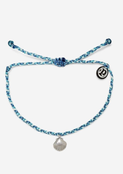 la concha silver string bracelet