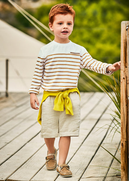boys dressy linen bermuda