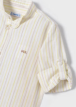 Load image into Gallery viewer, boys stripe neru linen long sleeve shirt
