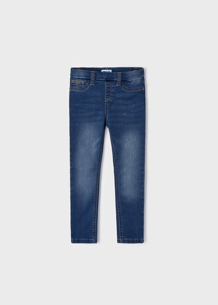 denim pull on jegging - girls
